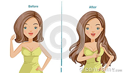 Hair extension Stock Photo