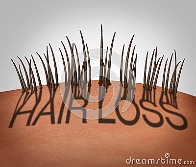 Hair Loss Cartoon Illustration