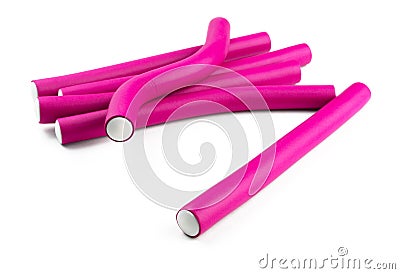 Hair rollers Stock Photo