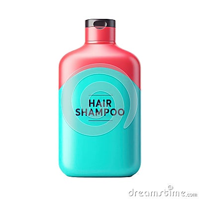 Hair shampoo product isolated on white transparent Stock Photo