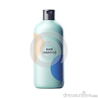 Hair shampoo product isolated on white transparent Stock Photo