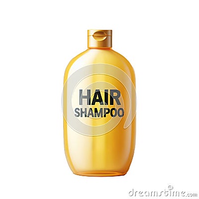 Hair shampoo product isolated on white transparent Stock Photo