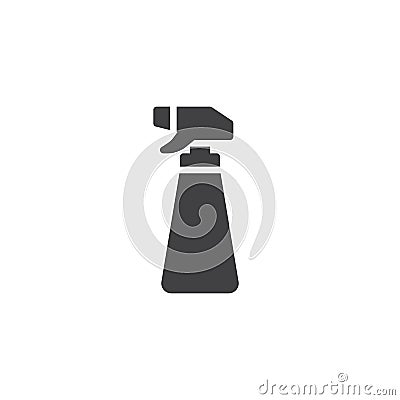 Hair sprayer bottle vector icon Vector Illustration