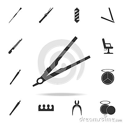 Hair straightener icon. Detailed set of Beauty salon icons. Premium quality graphic design icon. One of the collection icons for w Stock Photo