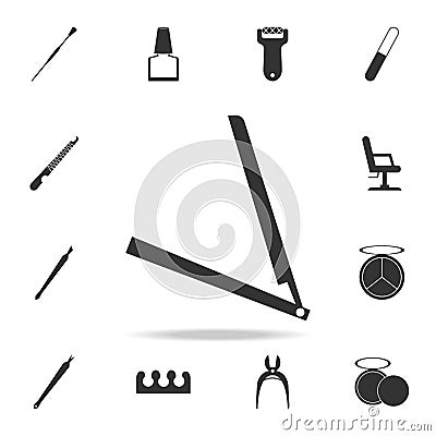 Hair straightener icon. Detailed set of Beauty salon icons. Premium quality graphic design icon. One of the collection icons for w Stock Photo