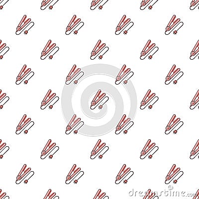 Hair straightener pattern seamless Vector Illustration