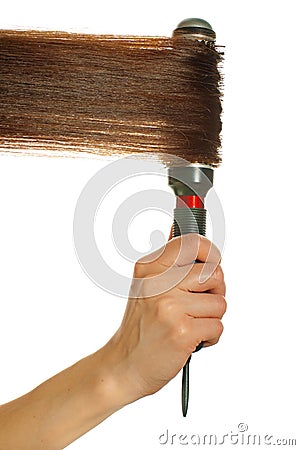 Hair styling Stock Photo