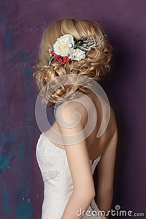 Hair Styling. Portrait. Stock Photo