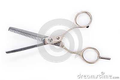 Hair Thinning Scissors Stock Photo