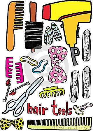 Hair tools Stock Photo