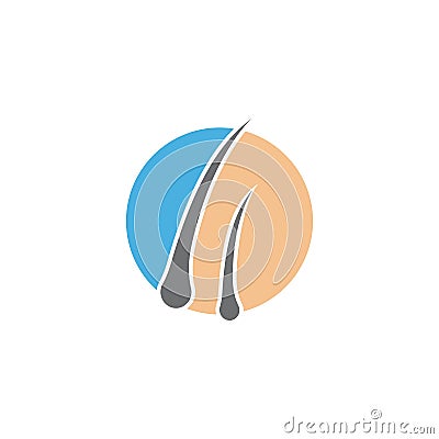 Hair treatment logo Vector Illustration