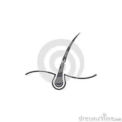Hair treatment logo Vector Illustration