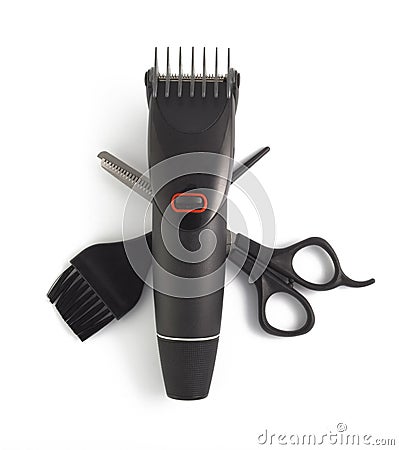 Hairclipper and clipper Stock Photo