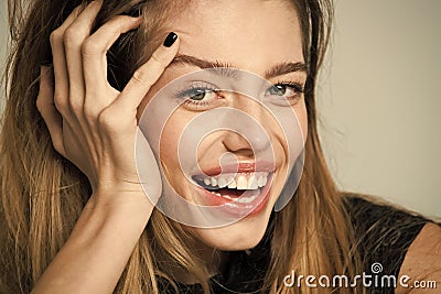 Hairdresser and beauty look. Stock Photo