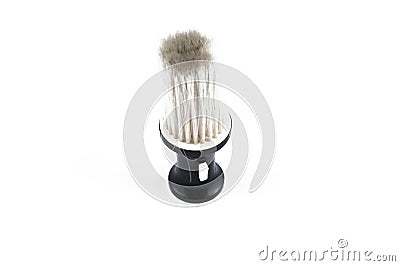 Hairdresser brush isolated on white background.Copy space Stock Photo