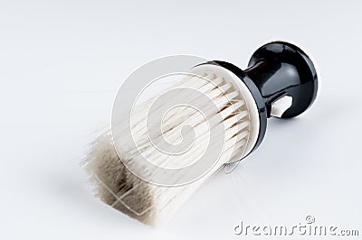 Hairdresser brush isolated on white background.Copy space Stock Photo