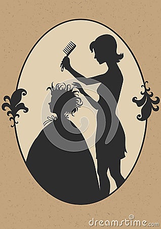 Hairdresser Vector Illustration