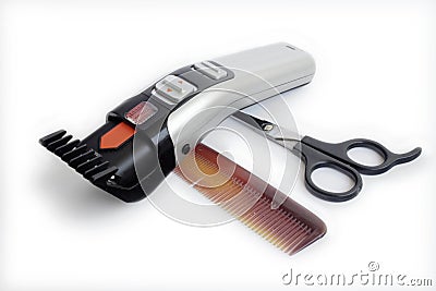 Hairdresser tools. Stock Photo