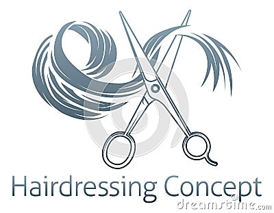 Hairdressing Concept Vector Illustration