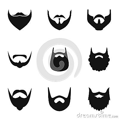 Hairdressing icons set, simple style Stock Photo