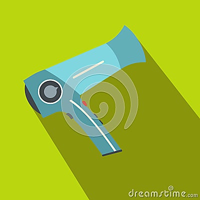 Hairdryer flat icon with shadow Stock Photo