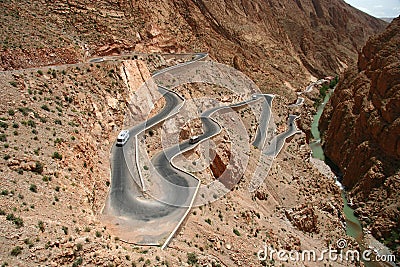 Hairpin curves Stock Photo