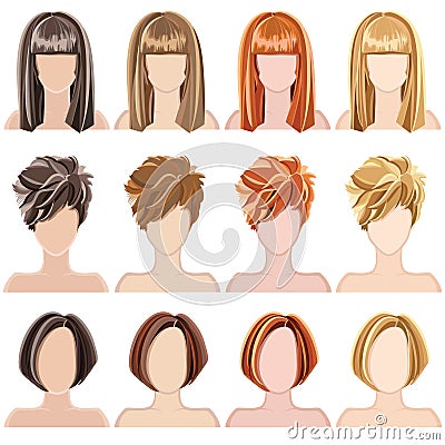 Hairstyles Vector Illustration