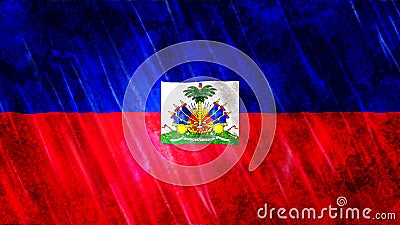 Haiti Flag Stock Photo