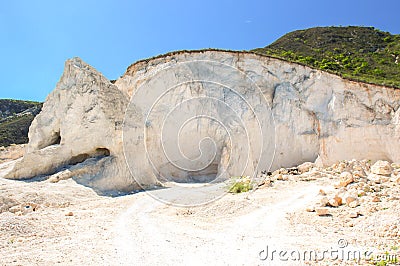 Haiti mountain erosion Stock Photo