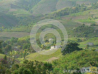 Haiti valley Stock Photo