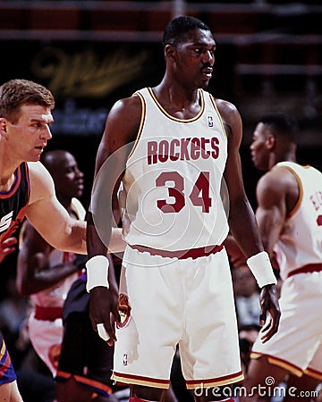 Hakeem Olajuwon, Houston Rockets Editorial Stock Photo