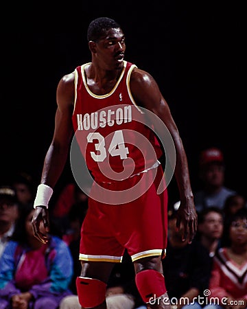 Hakeem Olajuwon, Houston Rockets Editorial Stock Photo