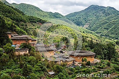 Hakka Tulou traditional Chinese housing in Fujian Province of Ch Editorial Stock Photo