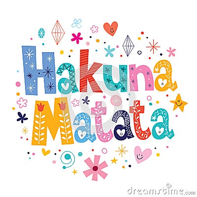 Hakuna Matata Vector Illustration