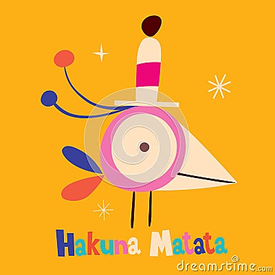 Hakuna Matata Vector Illustration