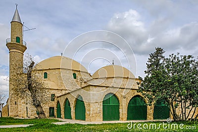 Hala Sultan Tekke Mosque, Larnaka, Cyprus Stock Photo