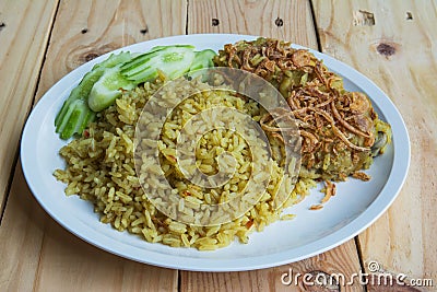 Halal food Arab rice Stock Photo