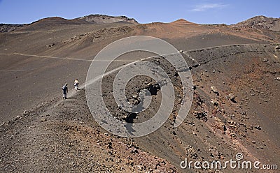 Haleakala crater Stock Photo