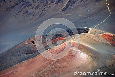 Haleakala volcano crater Stock Photo
