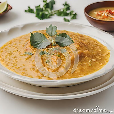 Haleem Illustration. Generative AI Stock Photo