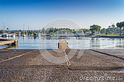 Haleiwa Boat Harbor Ramp Editorial Stock Photo