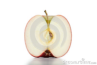 Half apple Stock Photo