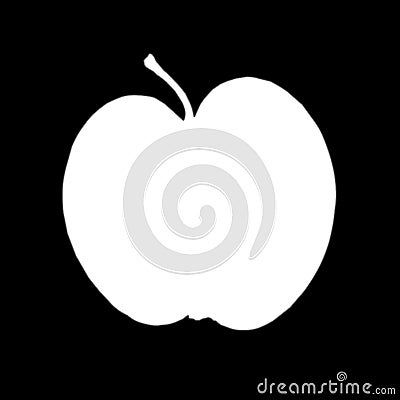 Half apple Stock Photo