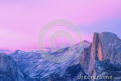 Half Dome, Yosemite National Park Stock Photo