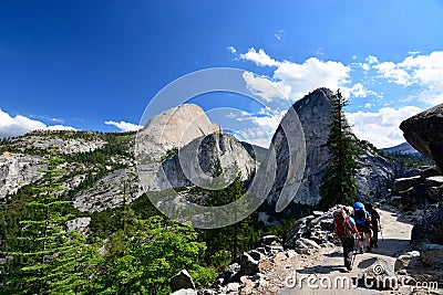 Half dome - Yosemite National Park Editorial Stock Photo