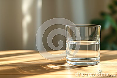 Half-full, Half-empty glass, optimism versus pessimism mindset Stock Photo
