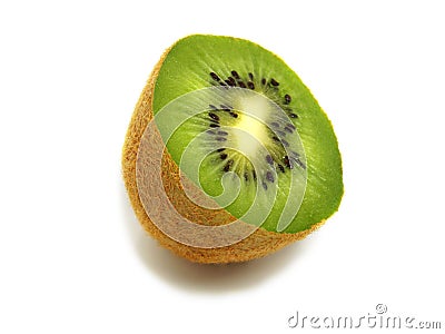 Half kiwi Stock Photo