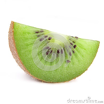 Half kiwi fruit isolated Stock Photo