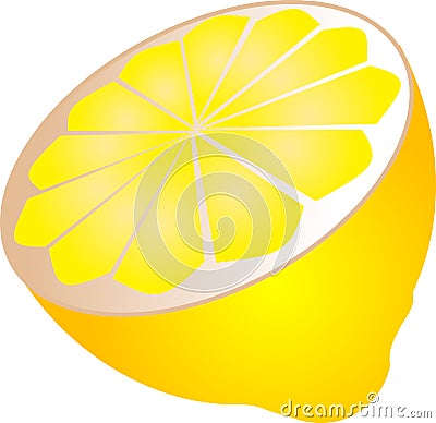 Half lemon Vector Illustration