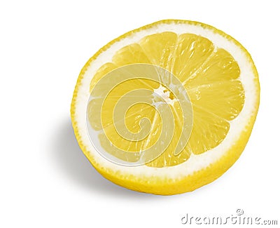 Half lemon fruit Stock Photo